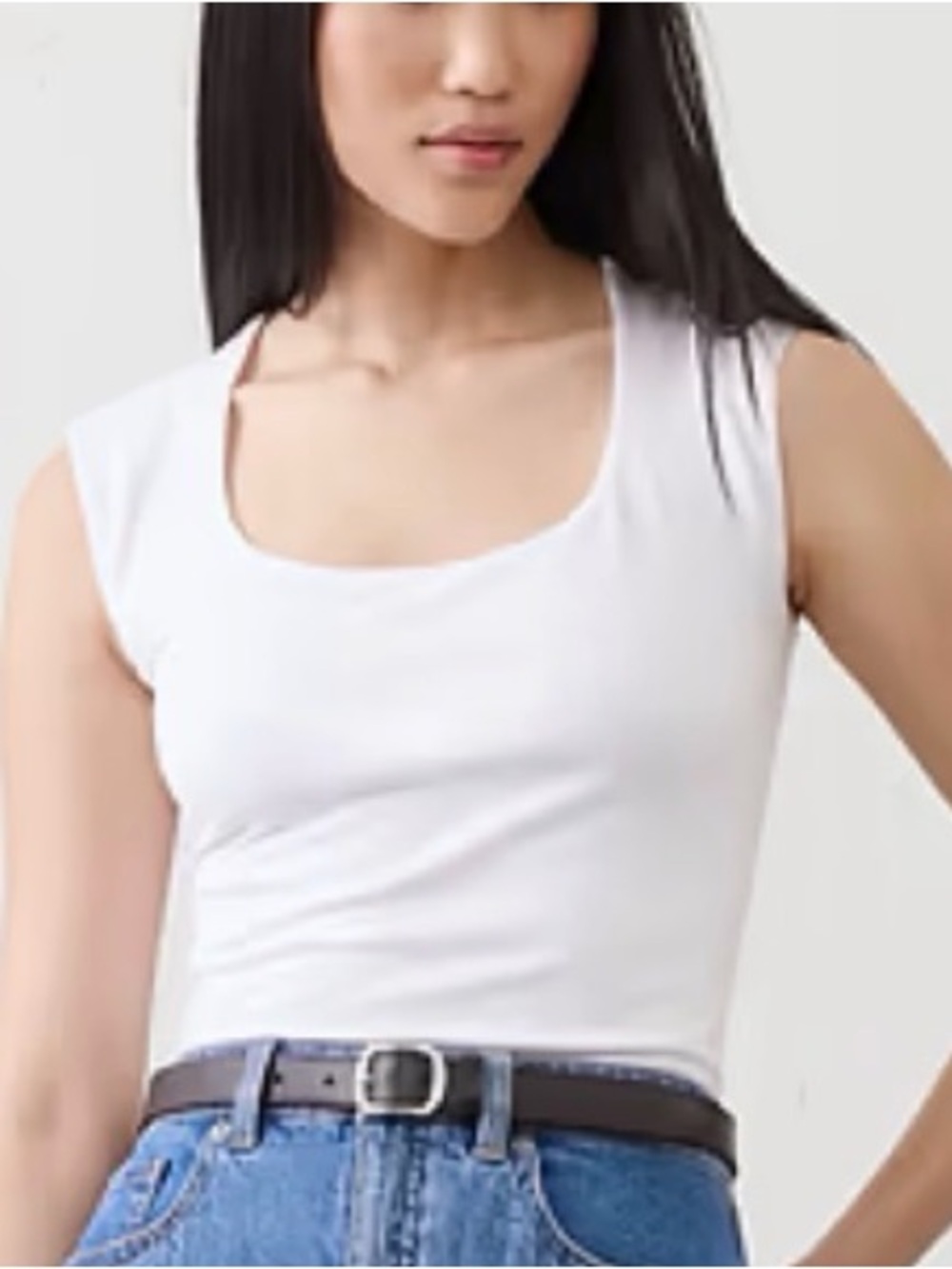 Banana Republic Soft Stretch Scoop Neck Top